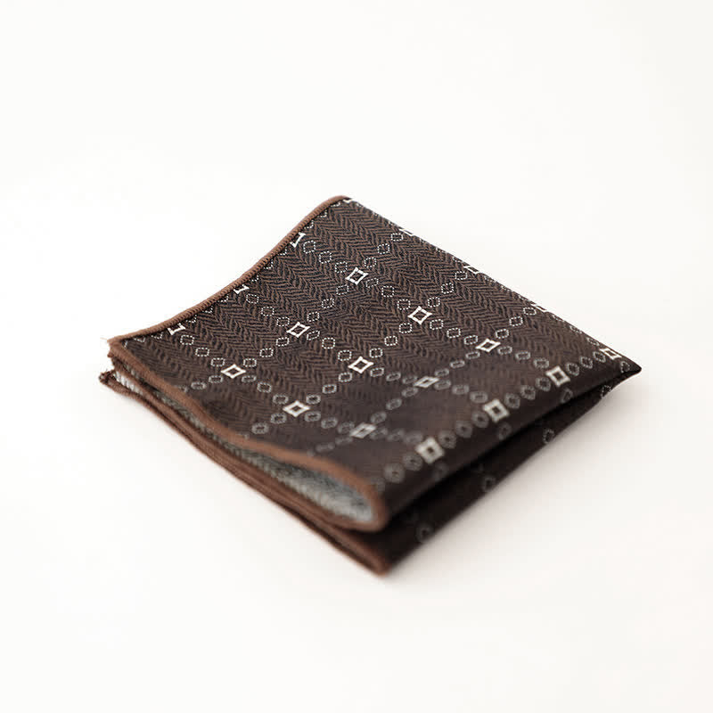 Pañuelo de bolsillo con lunares y rayas para hombre