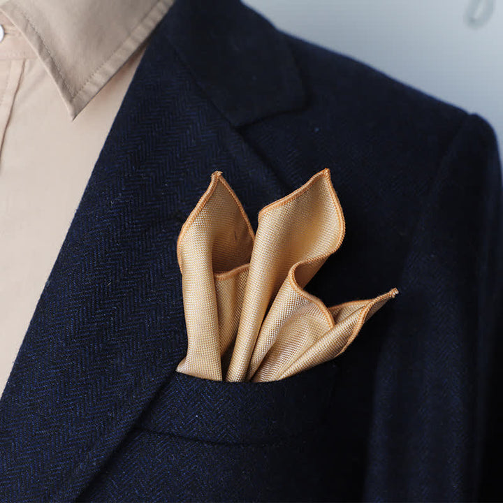 Pañuelo de bolsillo con lunares y rayas para hombre