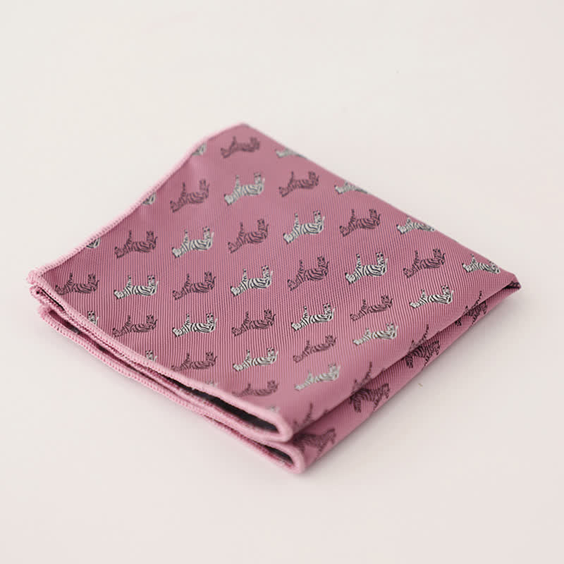 Pañuelo de bolsillo con lunares y rayas para hombre