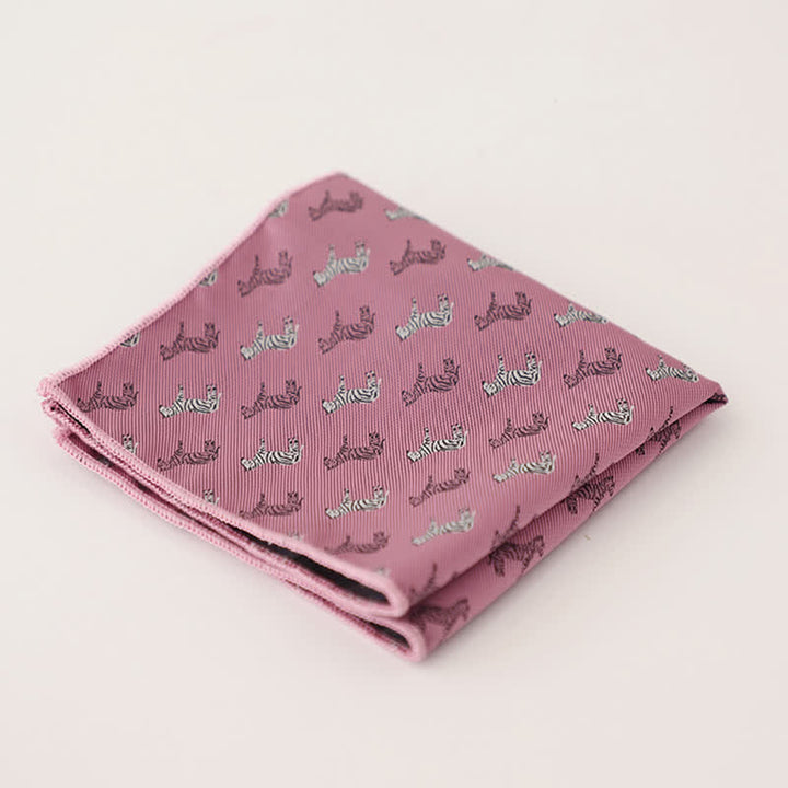 Pañuelo de bolsillo con lunares y rayas para hombre