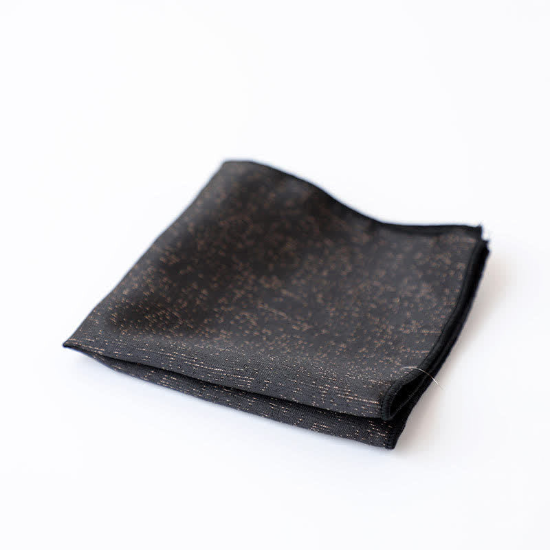 Pañuelo de bolsillo para hombre con estampado oscuro sutil y de color liso