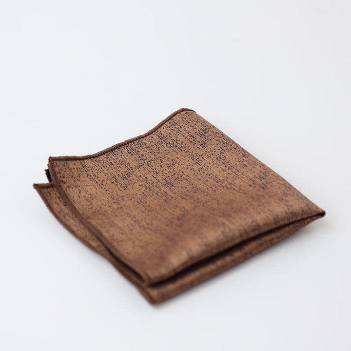Pañuelo de bolsillo para hombre con estampado oscuro sutil y de color liso
