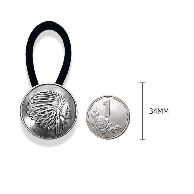 Bufanda con hebilla estilo hip hop retro de estilo indio para hombre