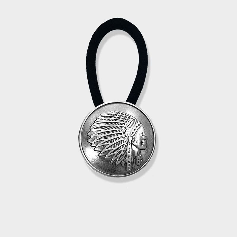 Bufanda con hebilla estilo hip hop retro de estilo indio para hombre