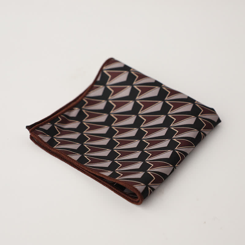 Pañuelo de bolsillo con diseño geométrico abstracto para hombre
