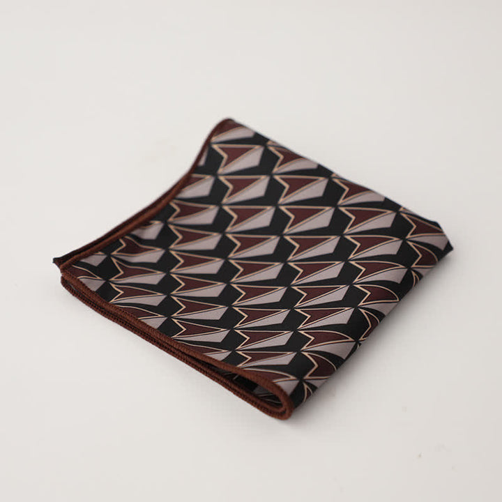 Pañuelo de bolsillo con diseño geométrico abstracto para hombre