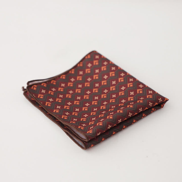 Pañuelo de bolsillo con diseño geométrico abstracto para hombre