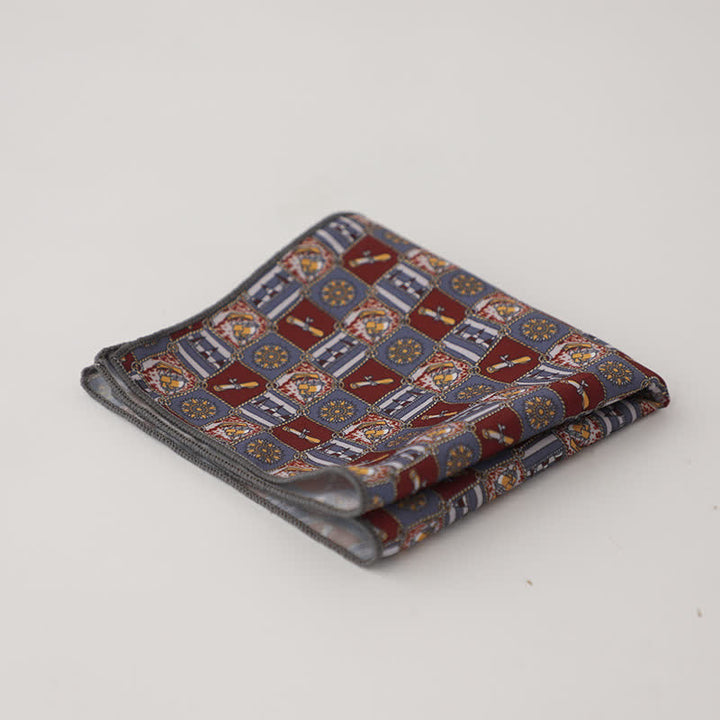 Pañuelo de bolsillo con diseño geométrico abstracto para hombre
