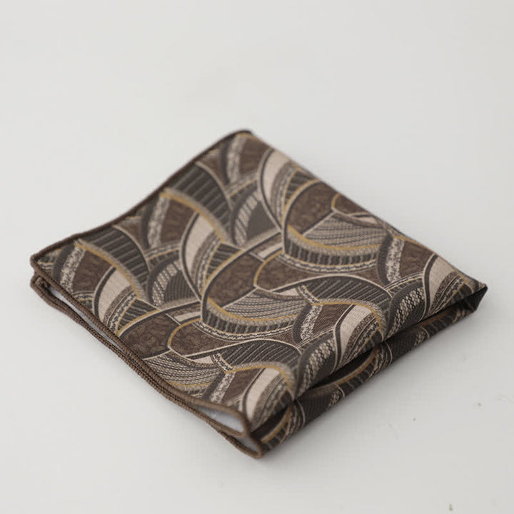 Pañuelo de bolsillo con diseño geométrico abstracto para hombre
