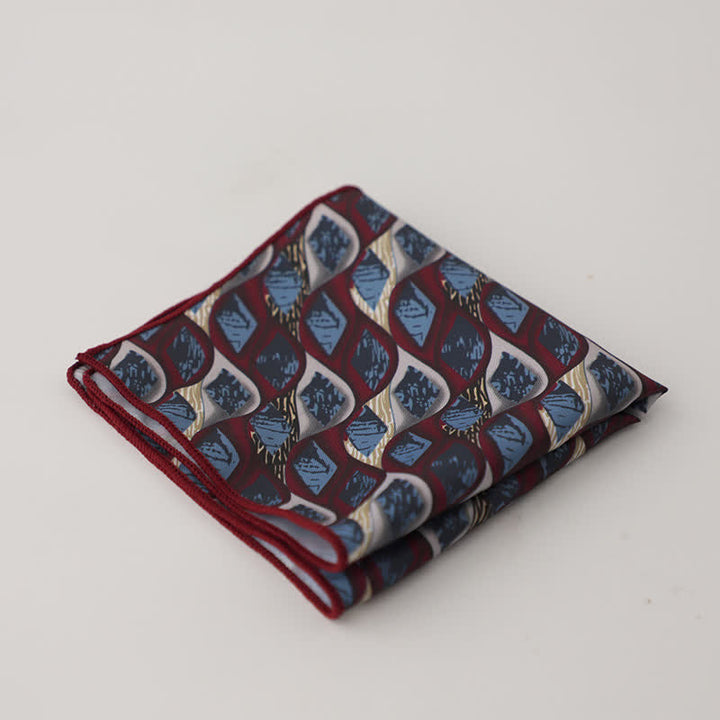 Pañuelo de bolsillo con diseño geométrico abstracto para hombre