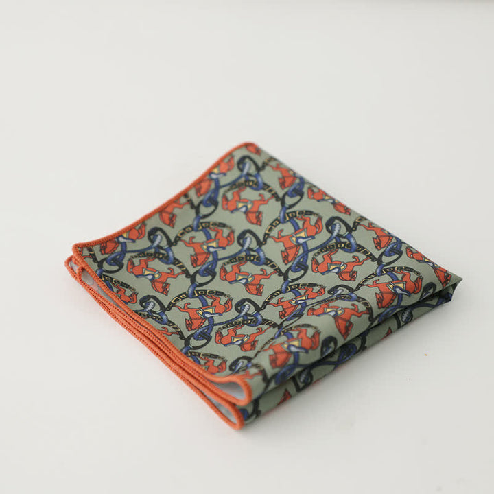 Pañuelo de bolsillo con diseño geométrico abstracto para hombre