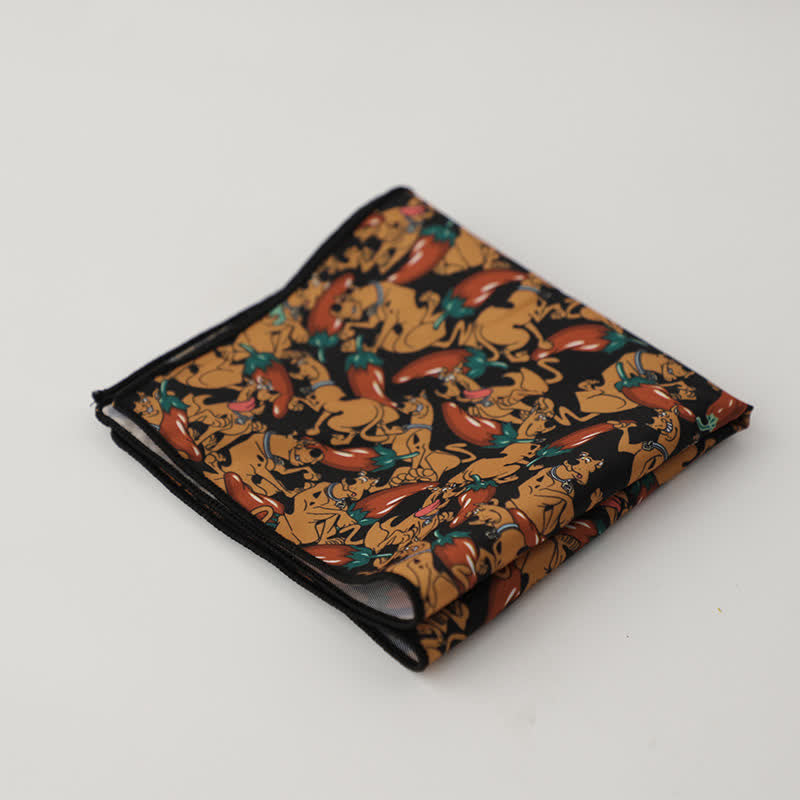 Pañuelo de bolsillo con diseño geométrico abstracto para hombre