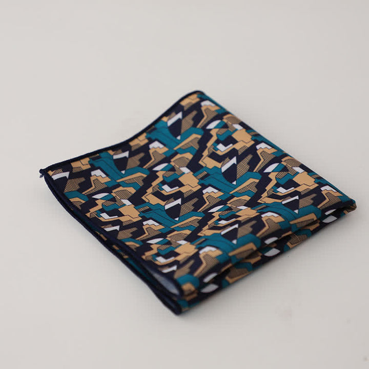 Pañuelo de bolsillo con diseño geométrico abstracto para hombre