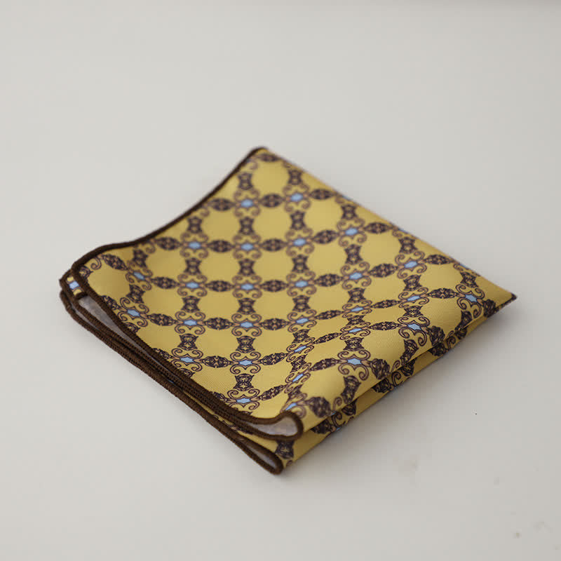Pañuelo de bolsillo con diseño geométrico abstracto para hombre