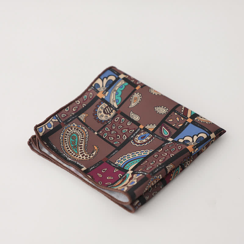 Pañuelo de bolsillo con diseño geométrico abstracto para hombre