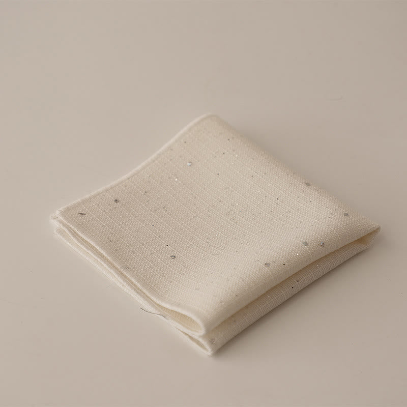 Pañuelo de bolsillo para hombre, sencillo, de color liso y con lentejuelas