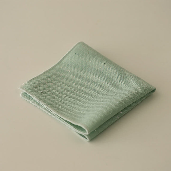 Pañuelo de bolsillo para hombre, sencillo, de color liso y con lentejuelas