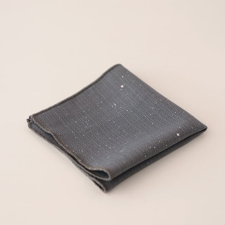 Pañuelo de bolsillo para hombre, sencillo, de color liso y con lentejuelas