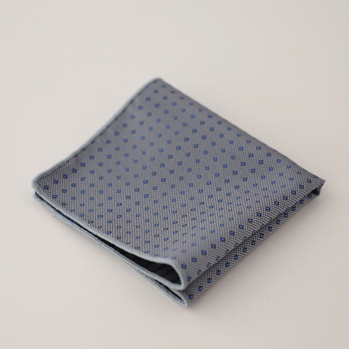 Pañuelo de bolsillo de jacquard con motivos florales de lujo para hombre