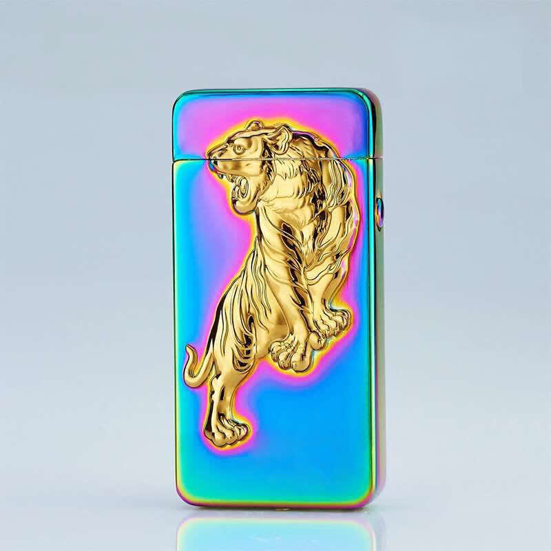 Encendedor electrónico recargable por USB sin llama de doble arco Dragon