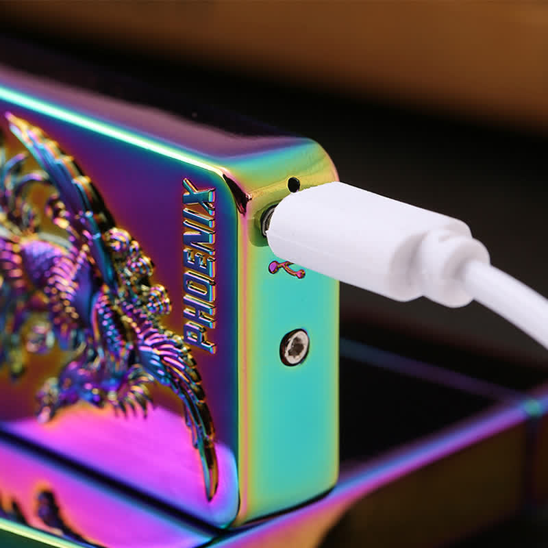 Encendedor electrónico recargable por USB sin llama de doble arco Dragon