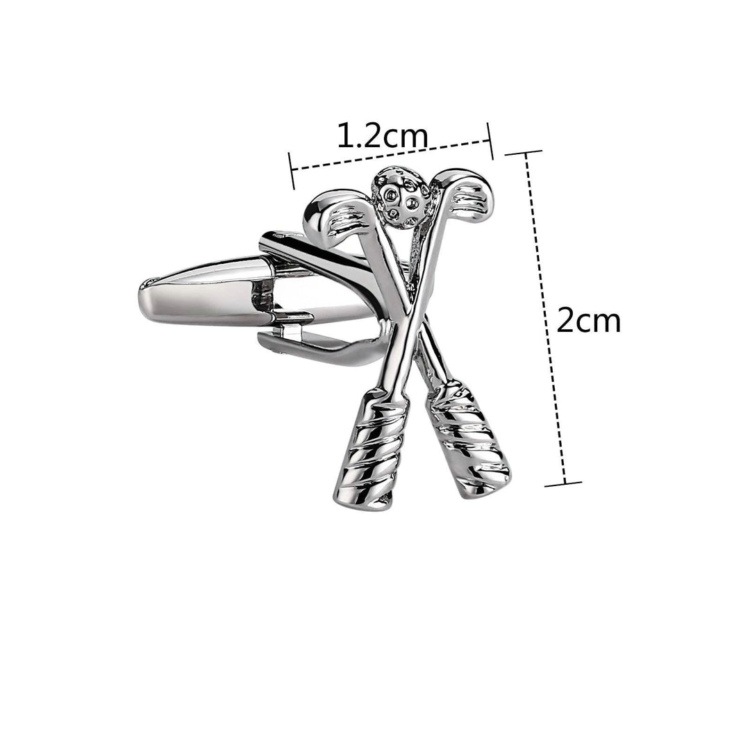 Juego de gemelos con botones de golf para hombre, 1 par