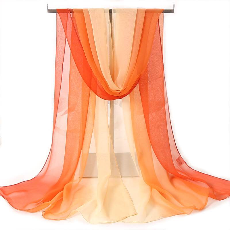 Bufanda fina de verano con protección solar y suave de color sólido para mujer