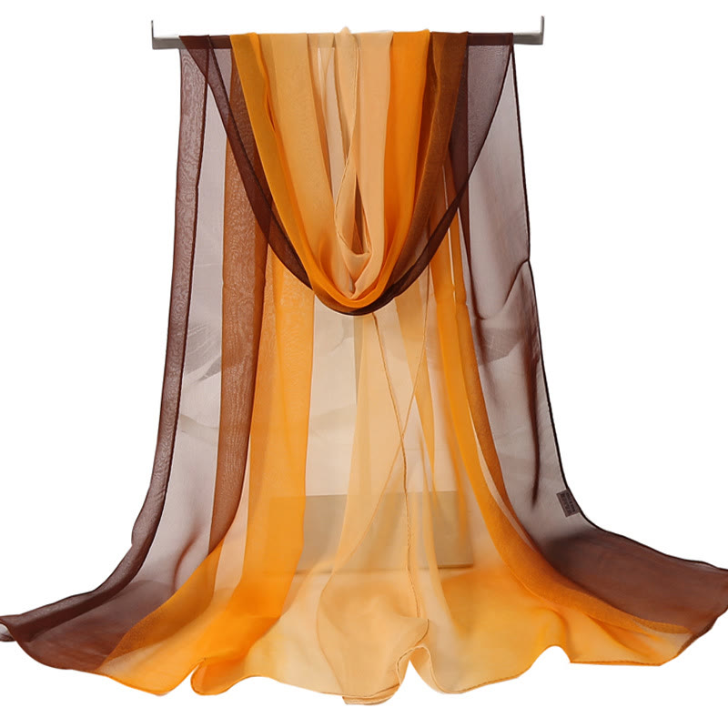 Bufanda fina de verano con protección solar y suave de color sólido para mujer