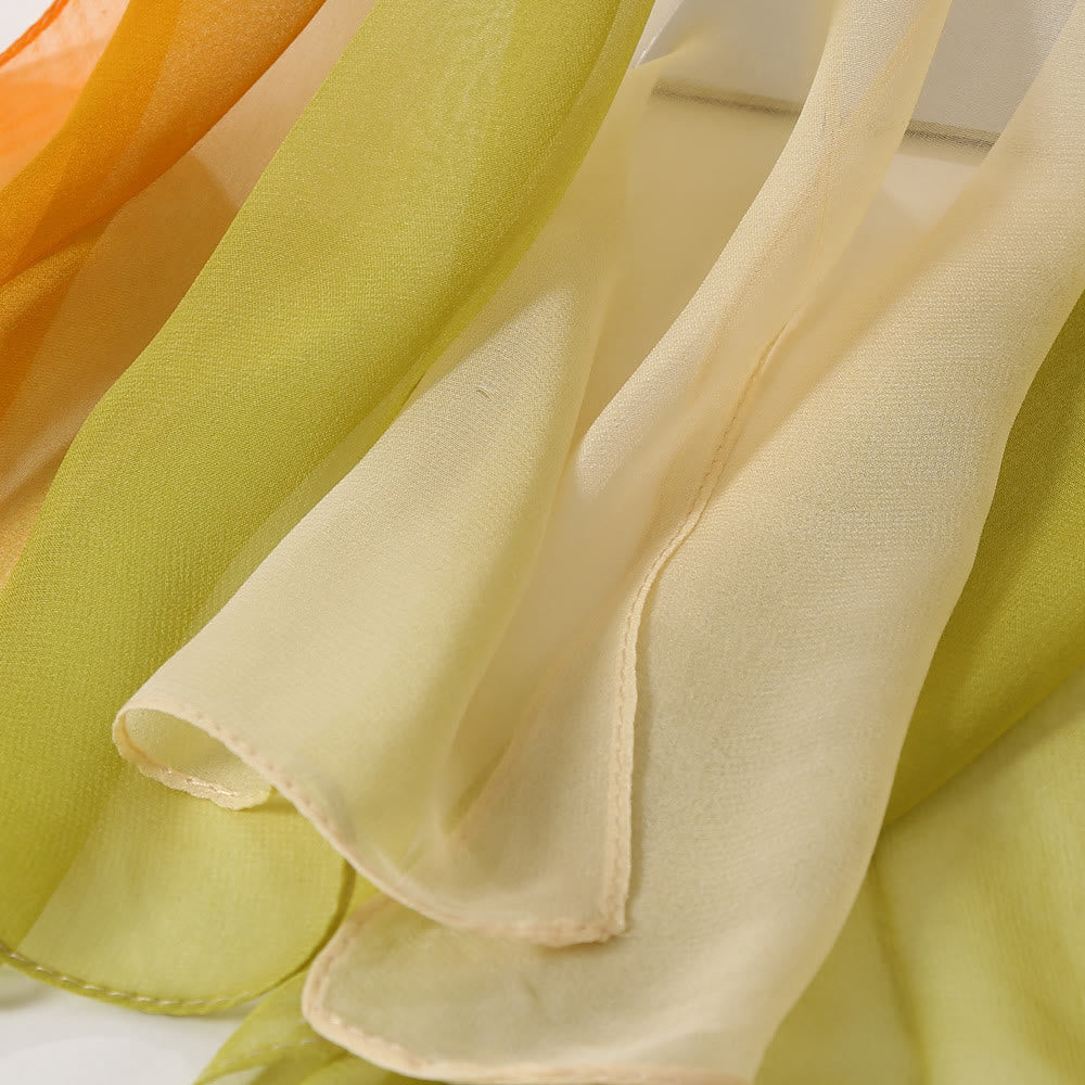 Bufanda fina de verano con protección solar y suave de color sólido para mujer