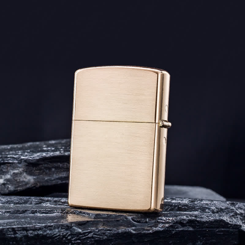 Encendedor de queroseno recargable con estampado en relieve de dragón y fénix