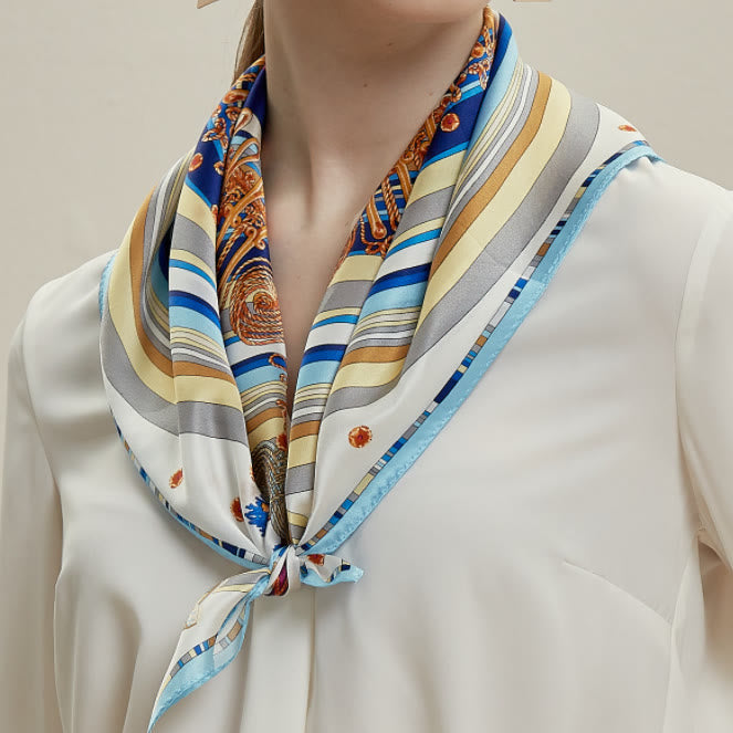 Bufanda fina de seda de primavera con la voz de la mujer que oculta el corazón