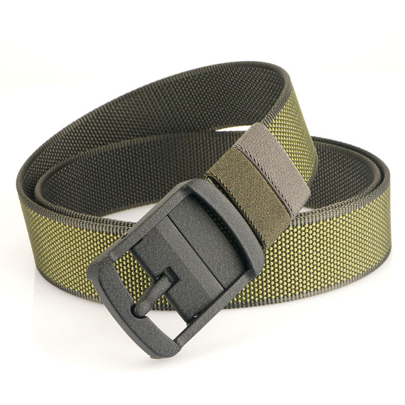 Cinturón militar reversible con hebilla de aleación giratoria para hombre