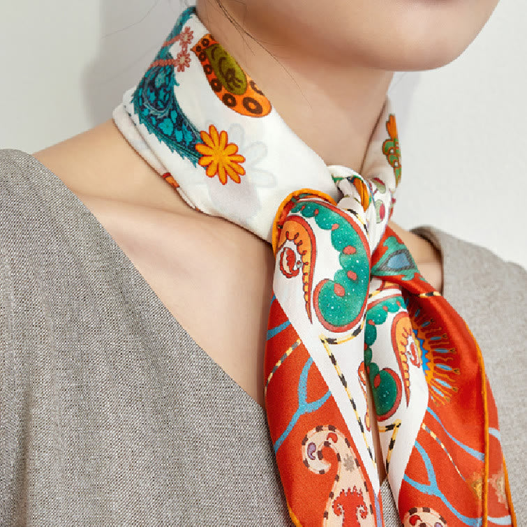 Bufanda fina de seda para las fiestas nacionales de primavera de las mujeres