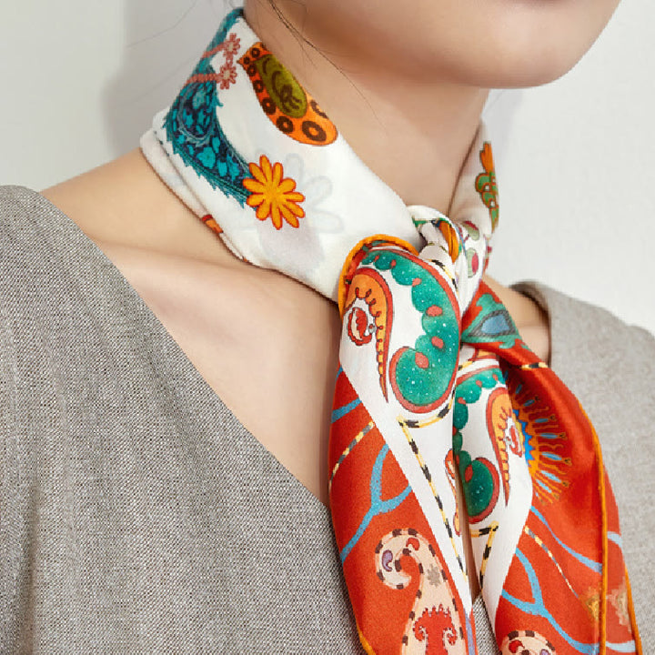 Bufanda fina de seda para las fiestas nacionales de primavera de las mujeres