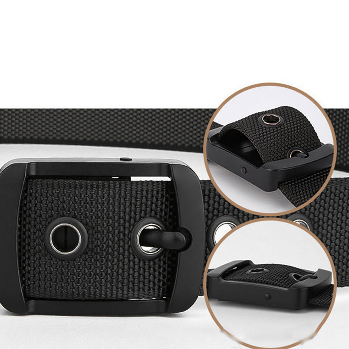Cinturón deportivo con hebilla giratoria de dos lados para hombre