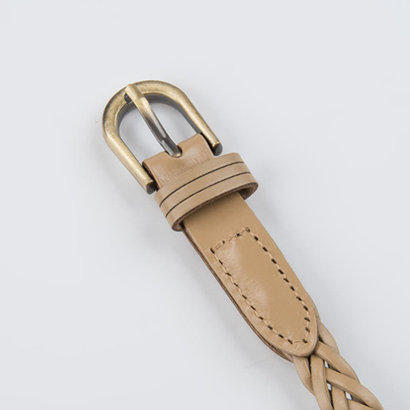 Cinturón trenzado vintage Cinturón sin agujeros