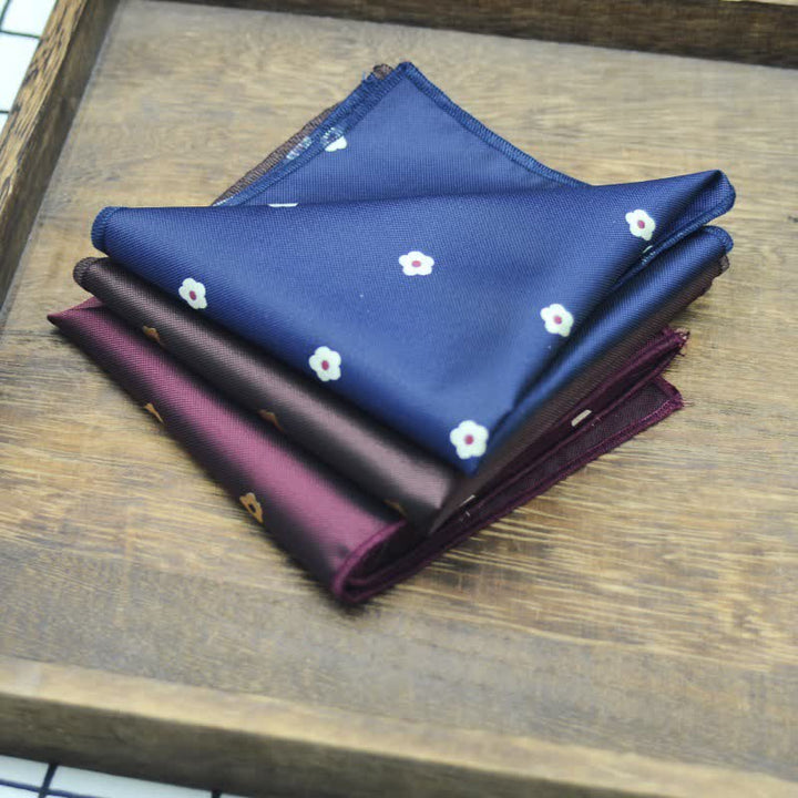 2 piezas de pajarita con pañuelo estampado de flores para hombre