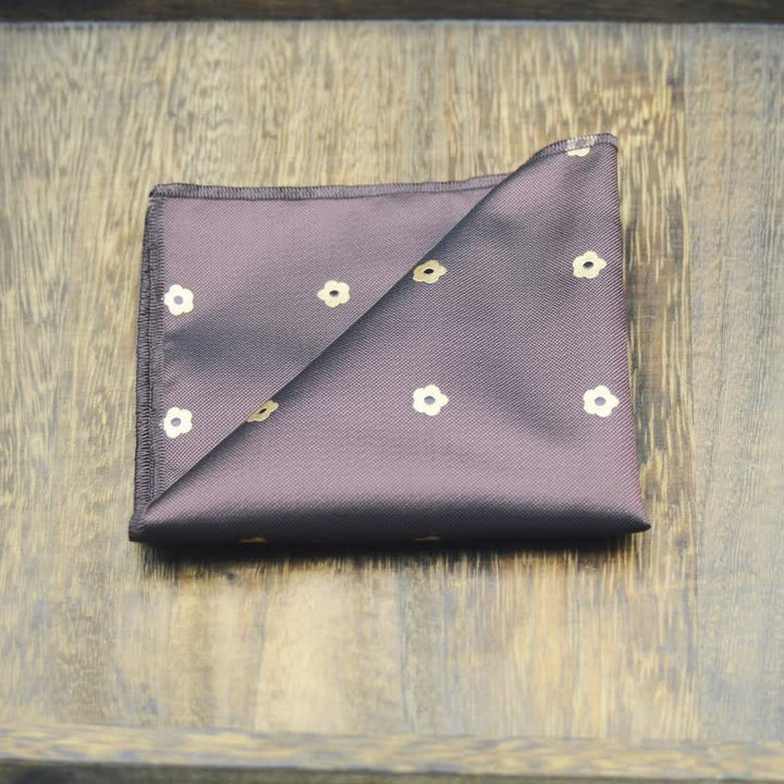 2 piezas de pajarita con pañuelo estampado de flores para hombre