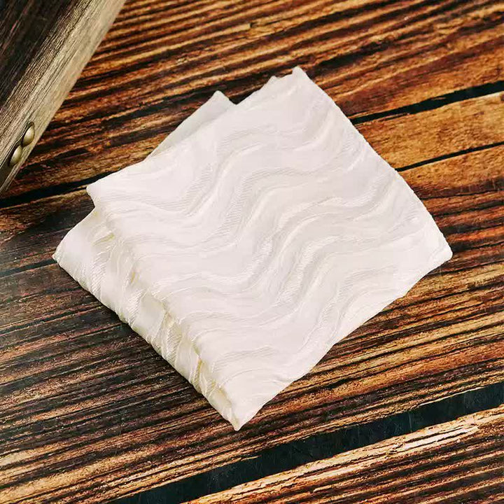 2 piezas de pañuelo y pajarita con estampado de vid tridimensional para hombre