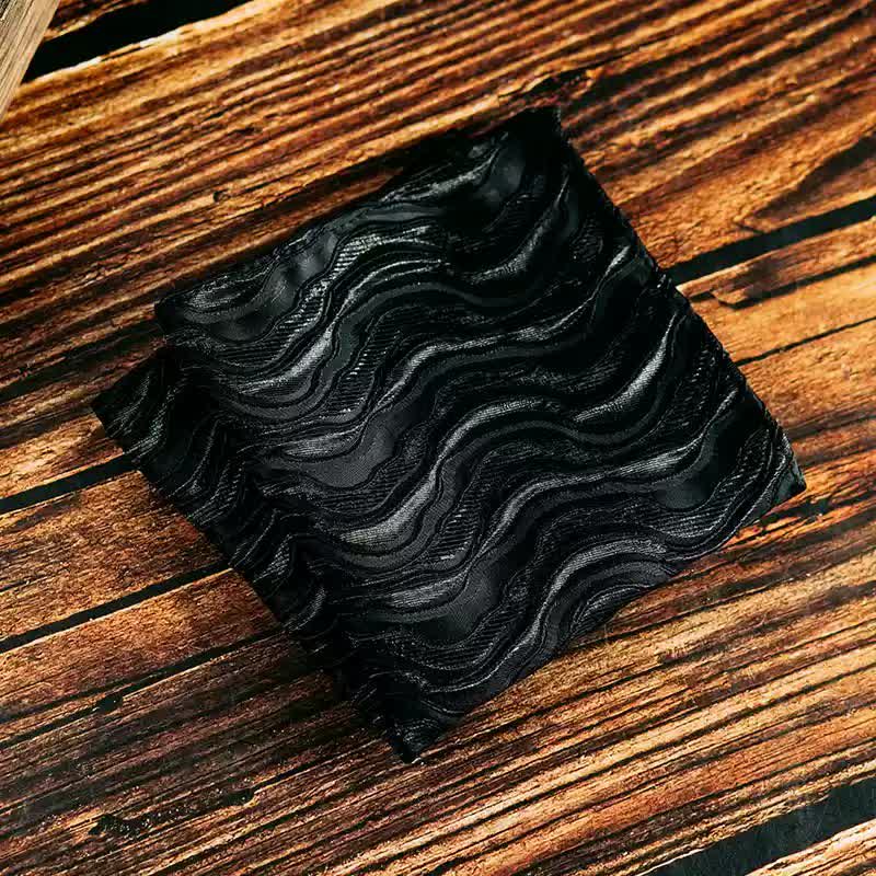 2 piezas de pañuelo y pajarita con estampado de vid tridimensional para hombre