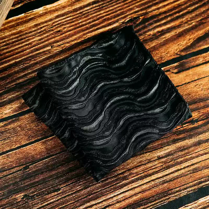 2 piezas de pañuelo y pajarita con estampado de vid tridimensional para hombre