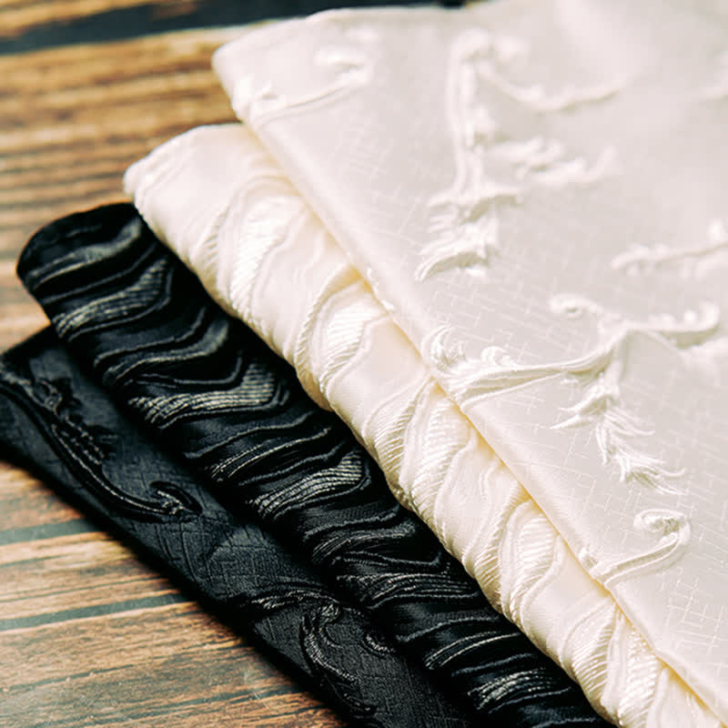 2 piezas de pañuelo y pajarita con estampado de vid tridimensional para hombre