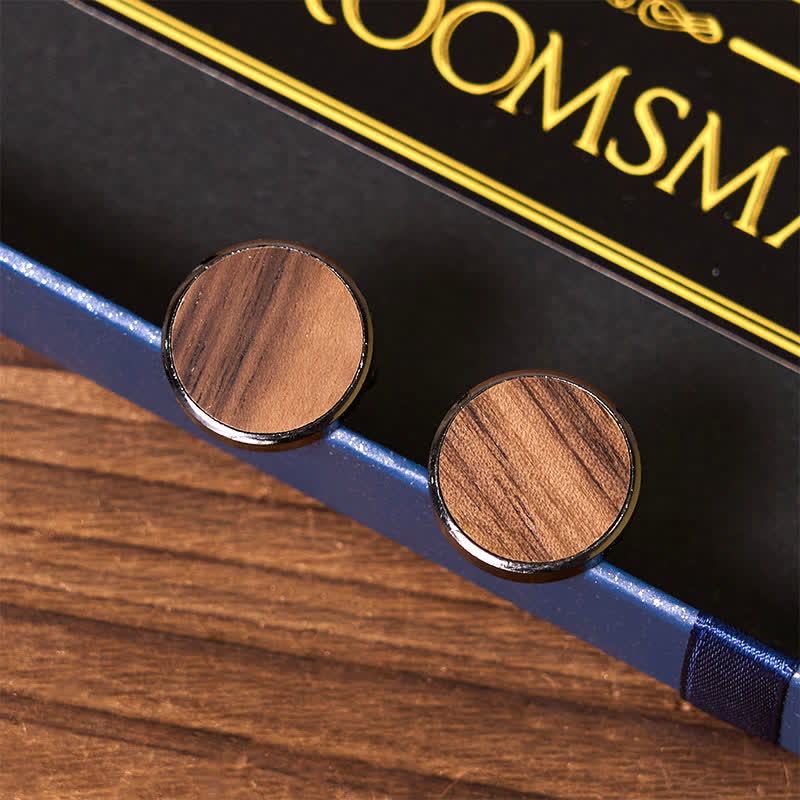 Juego de 4 piezas de corbata, puños, calcetines y traje, frasco personalizable, caja de regalo para padrinos de boda