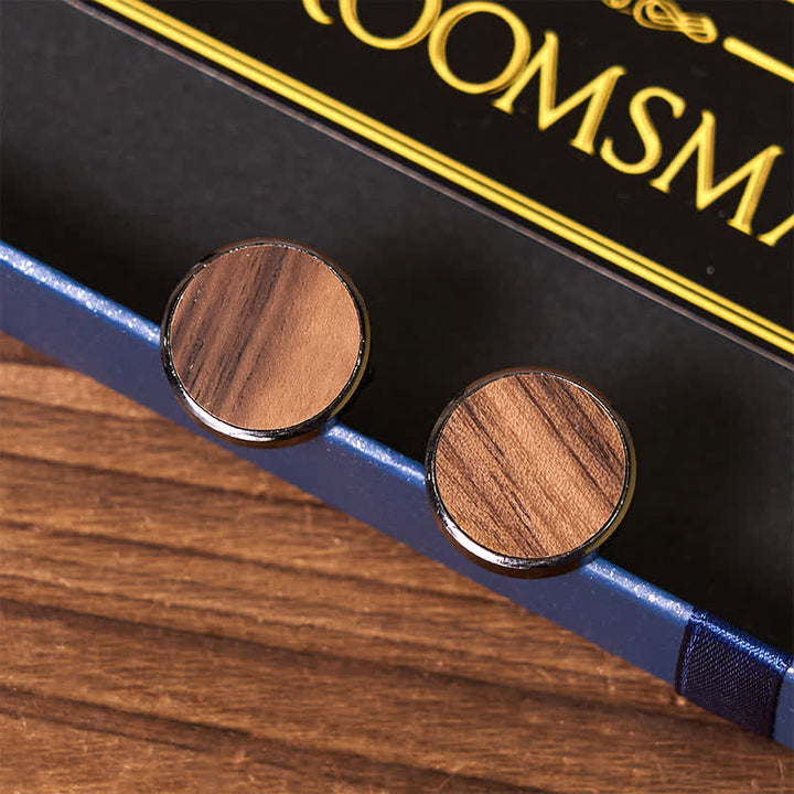 Juego de 4 piezas de corbata, puños, calcetines y traje, frasco personalizable, caja de regalo para padrinos de boda