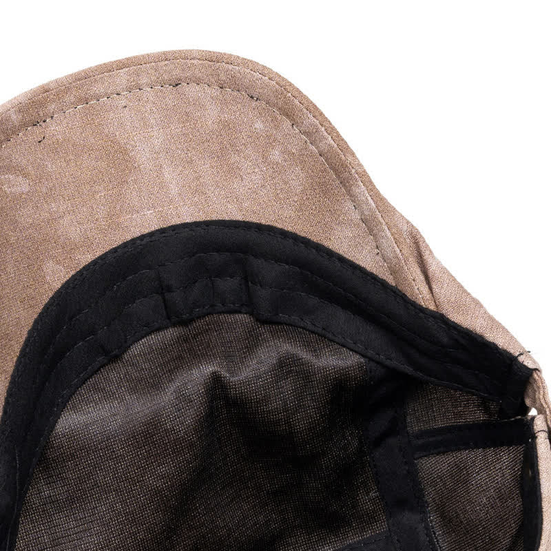 Boina de algodón estilo vendedor de periódicos con tratamiento anudado y estilo primaveral