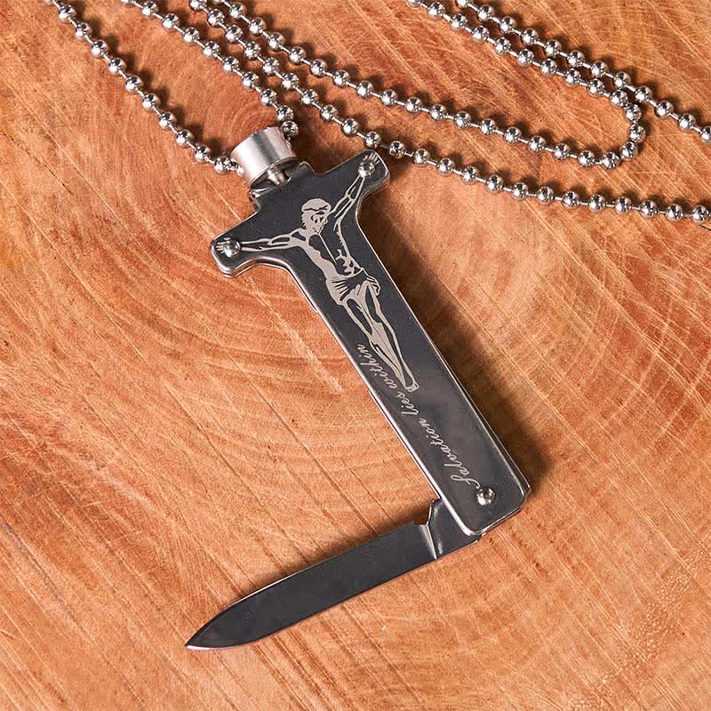 Hebilla de cinturón con cuchillo oculto y encendedor de hielo negro, con diseño de as de póker