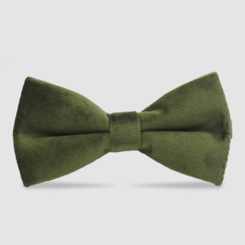 Pajarita formal de terciopelo de color liso para hombre