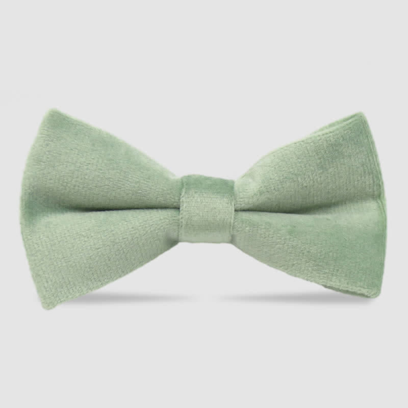 Pajarita formal de terciopelo de color liso para hombre