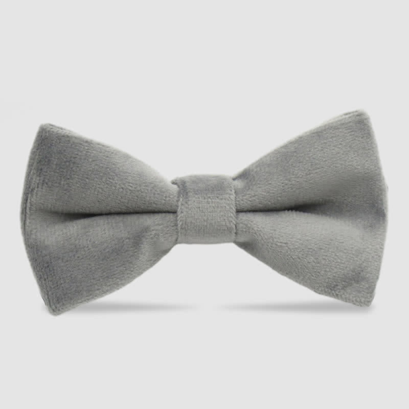Pajarita formal de terciopelo de color liso para hombre