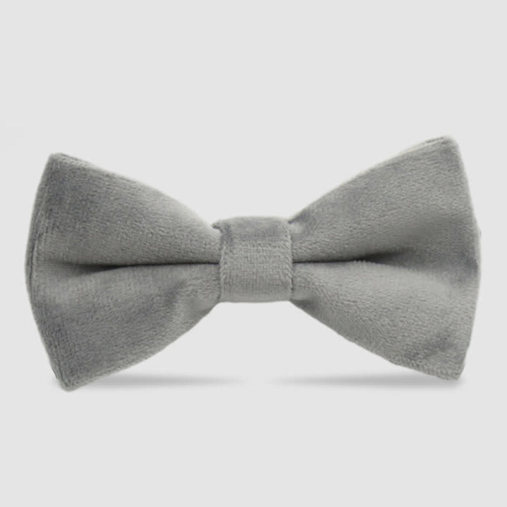 Pajarita formal de terciopelo de color liso para hombre